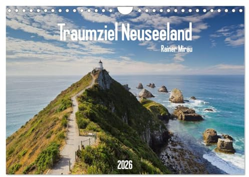 Traumziel Neuseeland 2026 (Wandkalender 2026 DIN A4 quer), CALVENDO Monatskalender: Das facettenreichste Land der Welt in 12 traumhaften Bildern. (CALVENDO Natur)
