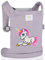 HappyVk- Puppentrage- Kinder Spielzeug süße Einhorn stickerei-Puppentragetasche- Puppentrage Baby Puppe Vorne und Hinten Puppenzubehör-Grau