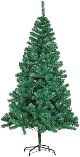 azorex Árbol de Navidad Artificial 120-240 cm Árbol Material Fibra Natural Verde con Soporte de Pie Metálico Material PVC Fácil Montaje Decoración Exterior/Interior (Verde Natural, 120cm)
