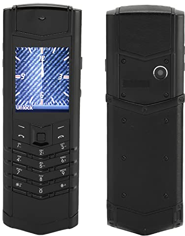 ASHATA Straight Board Handy, Smartphone, 1,5 Zoll 2G Netzwerk, Dual SIM Dual Standby, 1600 MAh, für ältere Studenten, Dünnes, Kleines, Tragbares Backup Tastatur Handy (Schwarz)