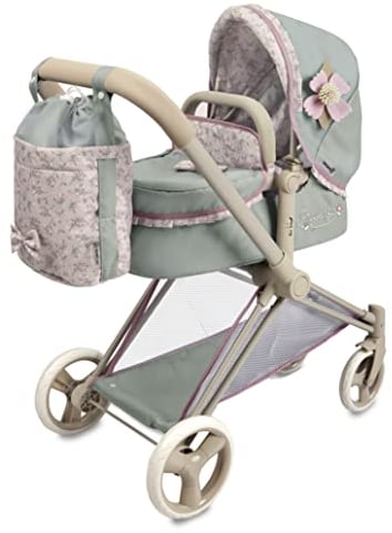 3 in 1 Puppenwagen Provenza DeCuevas 81745, Türkis/Rosa