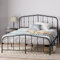 Zinus Heidi Double Bed frame - Bed 135x190 cm - 30 cm Height with Underbed storage - Metal Platform Bed frame with Headboard and Footboard - Black