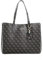 GUESS Women Meridian Girlfriend Tote Bag, Brown Logo