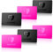 Spyshield RFID Blocker Karte NFC Schutzkarte mit Störsender, Pink | Bank-, EC-, Kreditkarte, Reisepass schützen | RFID-Schutz für Cliphalter, Geldbörse (3X Black u. Pink)