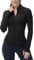 donhobo Damen Laufshirts Langarm Gym Sport Yoga Tops T-Shirt Atmungsaktive Sportjacke Leicht Fitness Oberteil mit Reißverschluss und Daumenloch, Schwarz, XXL
