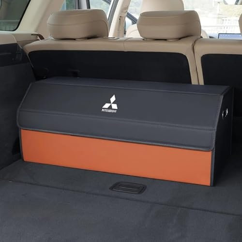 JOEBO Auto Lagerung Tasche Klapp Reise Aufräumen Box Stamm Werkzeuge Fall Für Mits-ubishi Colt Lancer Cordia Debonair Delica Diamante Dingo Dion e-Evolution Eclipse,Orange