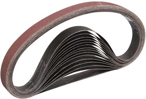 STEBRUAM 15 Stück Schleifband 25X762 Körnung 120
