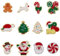 FINGERINSPIRE 12Styles Weihnachts Chenille Stoffflicken Weihnachtsmann Zum Aufbügeln Auf Stoffflicken Weihnachtsbaum Stickerei Zum Aufnähen Applikationen Zuckerstangen Kleidung Reparaturflicken