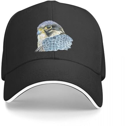 LLIHSDHCC KlassikerWanderfalke Portrait Angelmütze Papa Hut Rave Hut Luxus Herren Mützen Damen Sport Geschenk