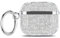 JRCYVTA Custodia per AirPods4 con diamanti sintetici luccicanti e luccicanti, carina, per AirPods4, per ragazze e donne, pelle di lusso (argento)