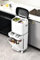 Warmiehomy Recycling Bins for Kitchen 42L Triple Bin with Pedal Vertical Waste Separation Kitchen Bin with Dual Inner Basket 4 Compartments Trash Can with Wheels