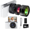 Fotocamera digitale 4K, fotocamere da 64 MP per fotografia con zoom 16X e messa a fuoco automatica, fotocamera per vlogging per video YouTube con grandangolo e obiettivi macro, migliori fotocamere per
