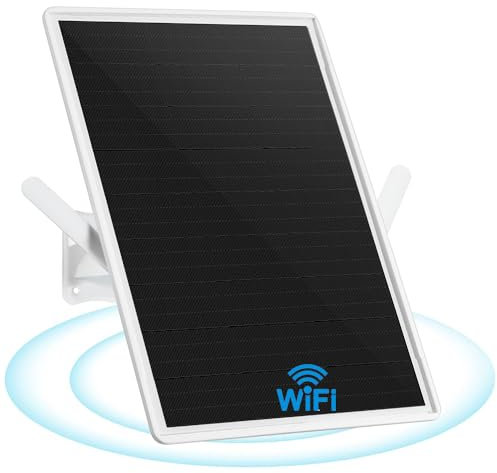 Amplificateur de Signal WiFi Dual-Band extérieur pour routeur 2.4GHz,répéteur WiFi, 490ft/150m, Panneau Solaire 15W/5V, étanchéité,20000mAh,Convient pour Les fermes et Les espaces commerciaux