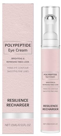 Eye Cream & Under Eye Serum für dunkle Augenringe und Schwellungen Roller Serum mit 360° Massage Ball Reduce Wrinkles Fine Lines (15ml)