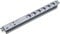 Bachmann Steckdosenleiste 19'' Zoll PDU 6-Fach mit Überspannungsschutz sowie Netz- und Frequenzfilter 1HE 2m Kabel Mehrfachsteckdose für Serverschrank Rack Grau 333.402 (inkl. 2X Befestigungswinkel)