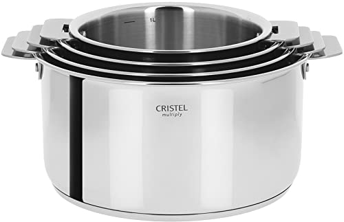 Cristel S4Cqmp1C Serie de 4 Cass Amovible 14 a 20 Cm + 1 Poignee Casteline