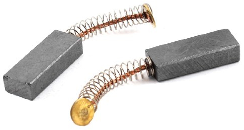 Sourcingmap Rotary Tool Replacement 25mm x 10mm x 6mm Carbon Motor Brush 2 Pcs