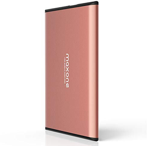 Maxone Externe Festplatte tragbare 160GB-2,5Zoll USB 3.0 Backups HDD Tragbare für TV,PC,Mac,MacBook, Chromebook, Wii u, Laptop,Desktop,Windows (160GB, Pink)