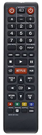 Aurabeam Télécommande de Remplacement pour Samsung BD-H6500/ZA Lecteur Blu-Ray