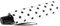 Knirps Taschenschirm Slim Duomatic Polka Dots - White-Black