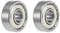 sourcing map 2 Stück 607ZZ Rillenkugellager 7mm x 19mm x 6mm Doppelgeschirmt Chromstahl Z2