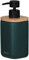 Sealskin Mind Seifenspender 200 ml, aus Zement gefertigt, Details aus Holz, Farbe: Dunkelgrün, Grün
