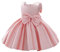 IBAKOM Bébé Petites Enfant Filles Bowknot Tutu Princesse Robe Bal Anniversaire Formel fête Mariage Baptême Demoiselle d'honneur Communion Robe Rose 2-3 Ans