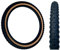 Baldy's 20 x 2.125 BLACK With TAN WALL Kids BMX/Mountain Bike Tyre