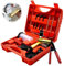 JidRMC 15 Piezas Bomba Vacio, Purgador Frenos Coche Rojo, Purgador Frenos Moto, Bomba De Vacío Manual, para Controlar Los Sistemas De Admisión Y Frenos (Rojo)