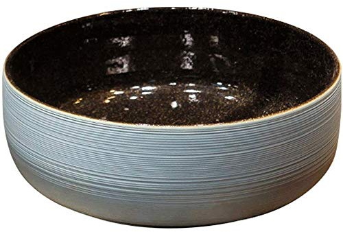 VEETHI Modernes Keramik-Waschbecken – Aufsatzwaschbecken für Badezimmer – rundes kleines Geschenk