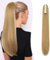 Gairyan 60cm Pferdeschwanz Haarteil Zopf Lang Glatt Klammer Claw Clip in Ponytail Extension Synthetik Haare Gerade Haarverlängerung für Frauen (Dunkelblond)