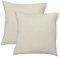 MATT & ROSE Taies d'oreiller Unies Double Gaze DE Coton 65x65cm | 100% Coton de qualité supérieure | Oeko-TEX | Taies d'oreiller 65x65cm | Naturel