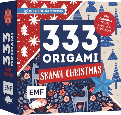 333 Origami – Skandi Christmas – Zauberschöne Papiere falten für die Weihnachtszeit: Das Original: Mit Anleitungen und 333 feinen Papieren: Hochwertiges Origami-Papier mit hyggeligen Weihnachtsmotiven