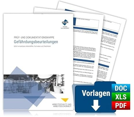 Prüf- und Dokumentationsmappe: Gefährdungsbeurteilungen: PREMIUM-Ausgabe
