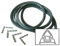 First4Spares Replacement 4-Sided Oven Door Seal & 90° Mounting Clips for AEG, Electrolux, Zanussi & Tricity Bendix Oven Cookers