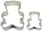 PME SC607 Teddy Cokie & Cake Cutter, Acero Inoxidable, Plateado, Small