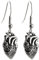 FashionJunkie4Life Sonstige baumelnde Ohrringe, Sterling Silber Ohrdraht, anatomisches Herz, Metall, Anatomical Heart, Sterling Silber