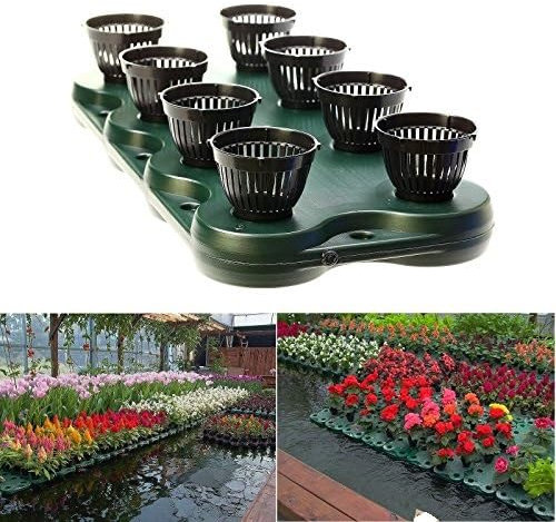 8Plugs /1pc Aquaponics Floating Pond Planter Basket- Hydroponic Island Gardens by Aquarium Supplies