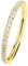 Ernstes Design Evia Ring, Vorsteckring, Beisteckring, Edelstahl beschichtet in Farbe Gold mit Zirkonia rundherum R454.WH (54 (17.2))