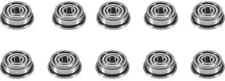 FOSA 10 Stück Edelstahl Micro F623ZZ Kugellager a Gola Tief mit Flansch Flanschdose mit Kanten 3 * 10 * 4 mm für 3d Drucker