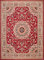 Carpeto Orientteppich Teppich Rot 220 x 300 cm Medaillon Muster Kurzflor Verona Kollektion