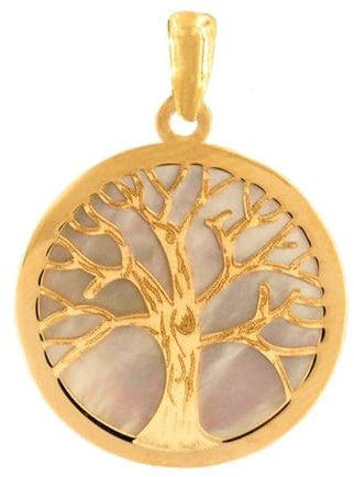 PRIORITY Colgante árbol de la Vida en Oro 18K y nácar Colgante de Oro, Colgante árbol de la Vida, Colgante de Oro 18K, Colgante de Mujer, Colgante de la Suerte, Colgante de niña