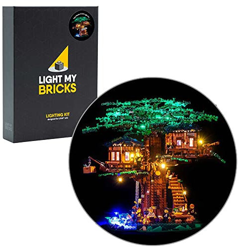 Light My Bricks- Casa del árbol 21318 Kit de iluminación, Color White (0793591189581)