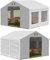 Das Company Partyzelt 3x4m Lagerzelt Universalzelt Moskitonetz wasserdicht weiß Zelt 560g/m² PVC Plane Hochwertigeszelt Gartenzelt Summer ISDM - Faltpavillon, Gartenpavillon, Pavillon - Gartenhaus