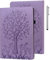 GLANDOTU Case for Samsung Galaxy Tab A 8.0 inch 2019 (SM-T290/SM-T295), Elastic Strap Pen Holder Fold Stand Function Cover, Folio Flip PU Leather Tablet Cases (free Stylus pen) - Purple