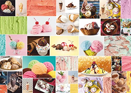 Brain Tree - Cool Icecream 1000 Piece Puzzle for Adults: With Droplet Technology for Anti Glare & Soft Touch