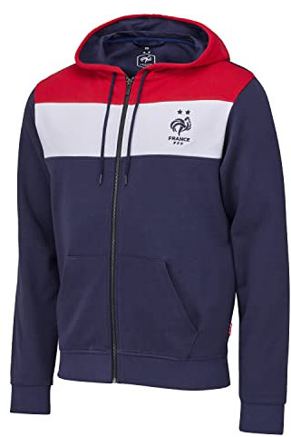 Equipe de France de Football Sweat Capuche zippé FFF - Collection Officielle Taille L