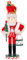 ibasenice Figurine de Casse- Noisette de Noël en Bois Figurines de Soldat de Casse- Noisette de Père Noël Ornement pour La Cheminée de Table de Cuisine Décorations de Noël