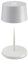 Zafferano, Olivia Mini Lampe, Tragbare und Wiederaufladbare Tischlampe mit Touch Control, Geeignet für Wohnzimmer und Außenbereich, Dimmer, 2200-3000 K, Höhe 22 cm, Farbe Weiß