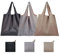 Rebanky 3 Stück Faltbare Einkaufstasche Nylon Umweltfreundliche Taschen Einkaufstasche Faltbar Schwarz Wasserdichte Einkaufstasche für Lebensmittel einkaufsbeutel mit Waschbar und Leicht（3 Farben）